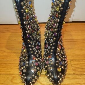 Current Mood Multicolor Studded Heeled Boots